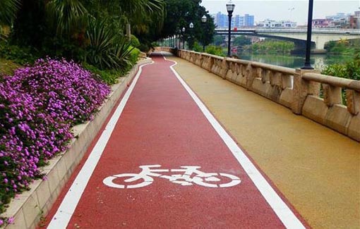 哈爾濱透水藝術地坪 膠粘石地坪